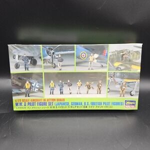 Hasegawa 1:72 Scale WWII Pilot Figure Set 35008 X72-8 Brand New Sealed Vintage